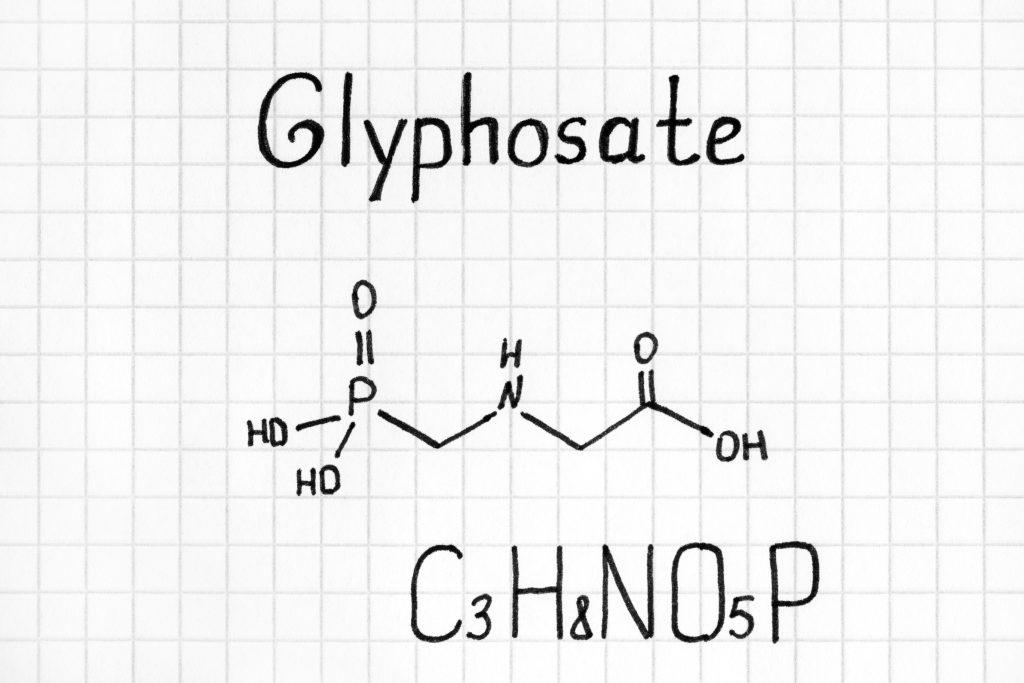 Chemical formula of Glyphosate
