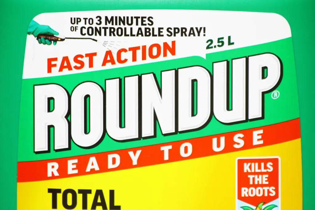 RoundUp is a brand of herbicide containing glyphosate by Monsanto Company